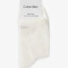 Calvin Klein Branded-cuff Ankle-rise Pack Of Two Stretch-cotton Blend Socks -Sweaty Betty Store R04172150 WHITE M