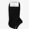 Calvin Klein Branded-cuff Low-rise Pack Of Two Stretch-cotton Blend Socks -Sweaty Betty Store R04172151 BLACK M
