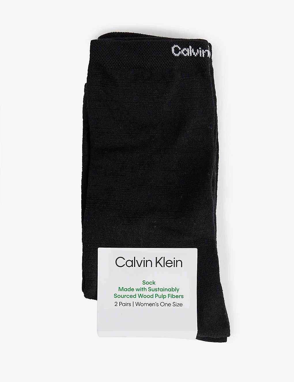 Calvin Klein Branded-cuff Pack Of Two Stretch-cotton Blend Socks 3 Calvin Klein Branded-cuff Pack Of Two Stretch-cotton Blend Socks