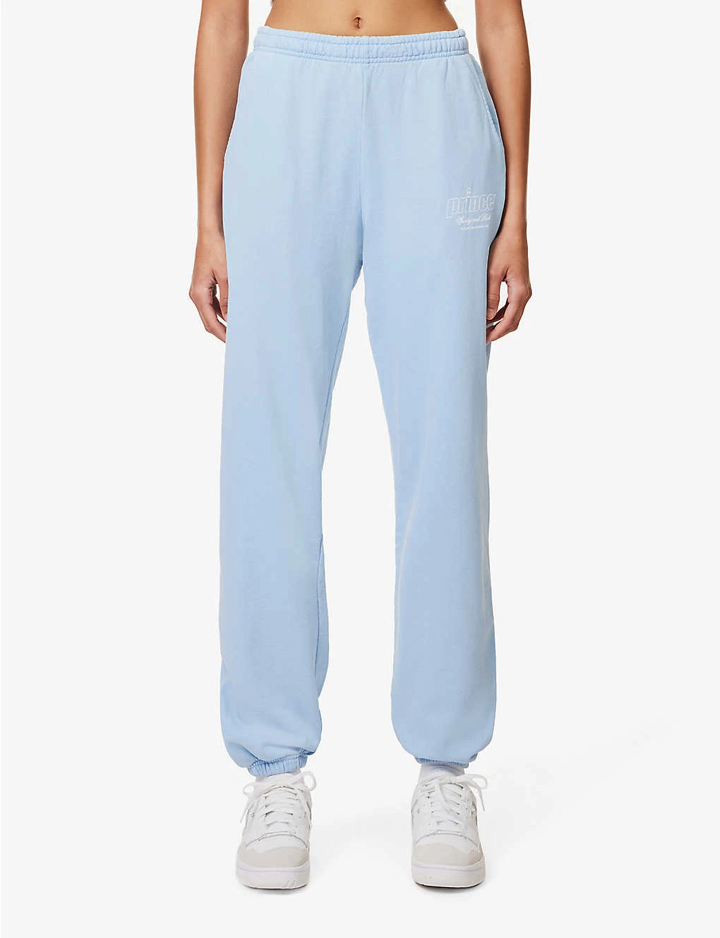 Sporty & Rich X Prince Logo-print Cotton-jersey Jogging Bottoms 5 Sporty & Rich X Prince Logo-print Cotton-jersey Jogging Bottoms - Image 3