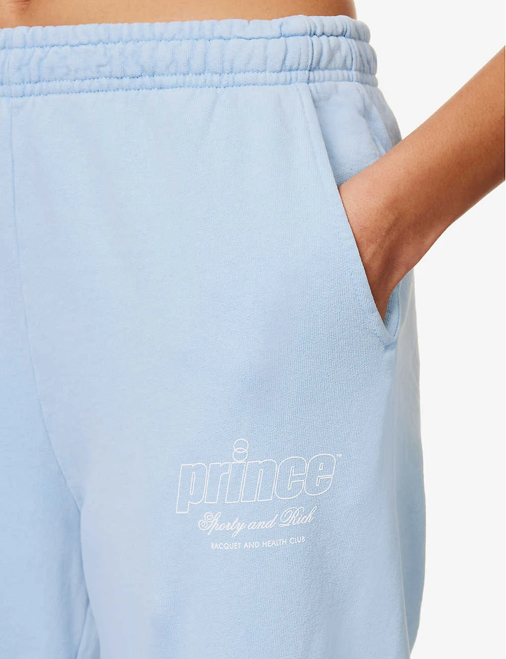 Sporty & Rich X Prince Logo-print Cotton-jersey Jogging Bottoms 7 Sporty & Rich X Prince Logo-print Cotton-jersey Jogging Bottoms - Image 5