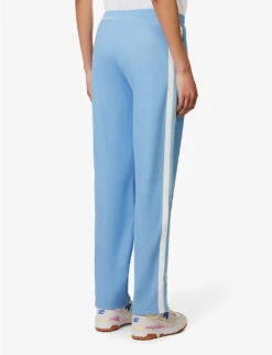 Sporty & Rich X Prince Contrast-stripe Cotton-blend Jogging Bottoms -Sweaty Betty Store R04173081 BLUEWHITE ALT03