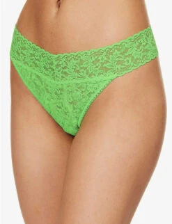 HANKY PANKY Signature Mid-rise Lace Thong -Sweaty Betty Store R04173864 LUSHGREEN ALT02