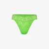 HANKY PANKY Signature Mid-rise Lace Thong 1 HANKY PANKY Signature Mid-rise Lace Thong -Sweaty Betty Store R04173864 LUSHGREEN M