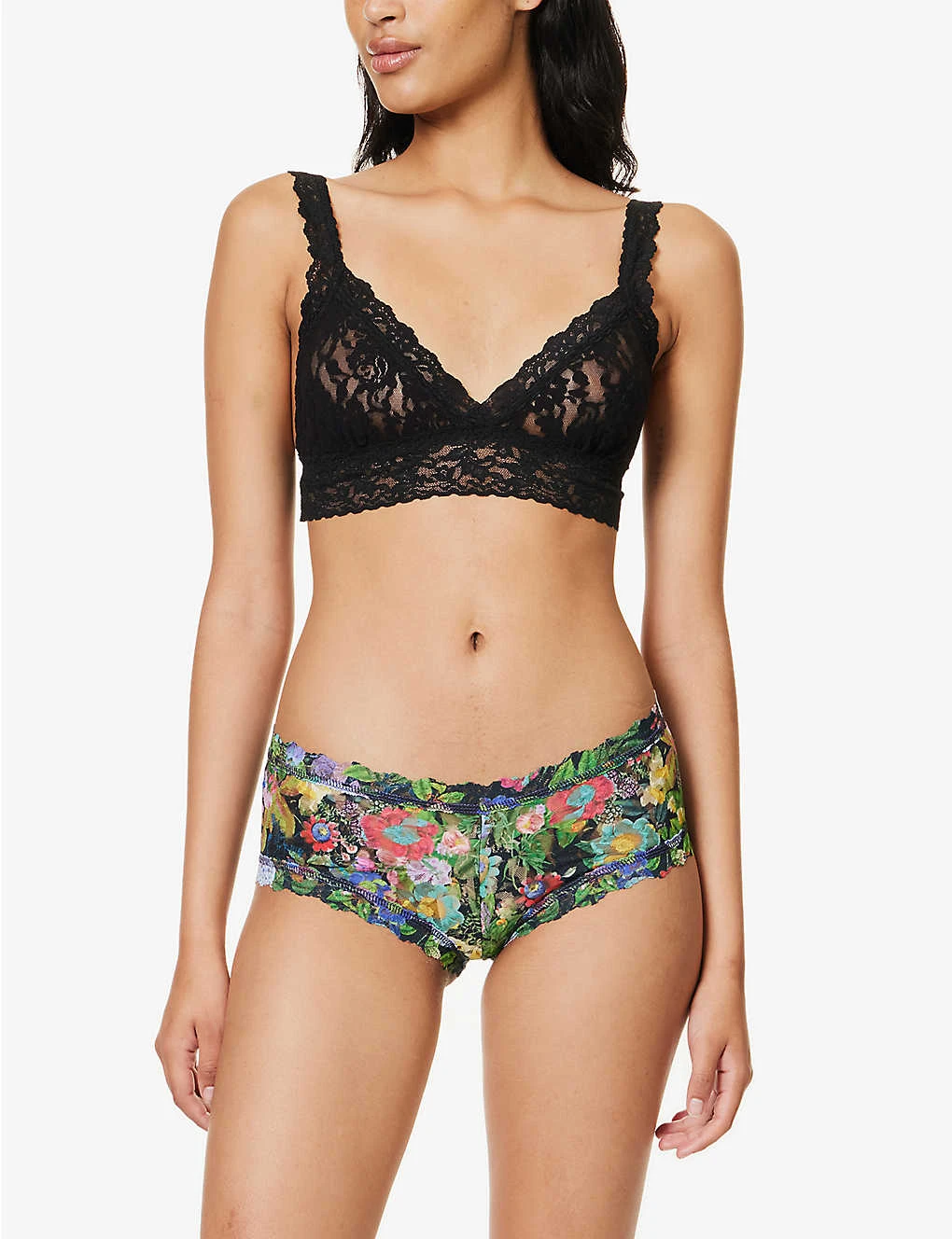 HANKY PANKY Floral-embroidered Mid-rise Woven Briefs 4 HANKY PANKY Floral-embroidered Mid-rise Woven Briefs - Image 2