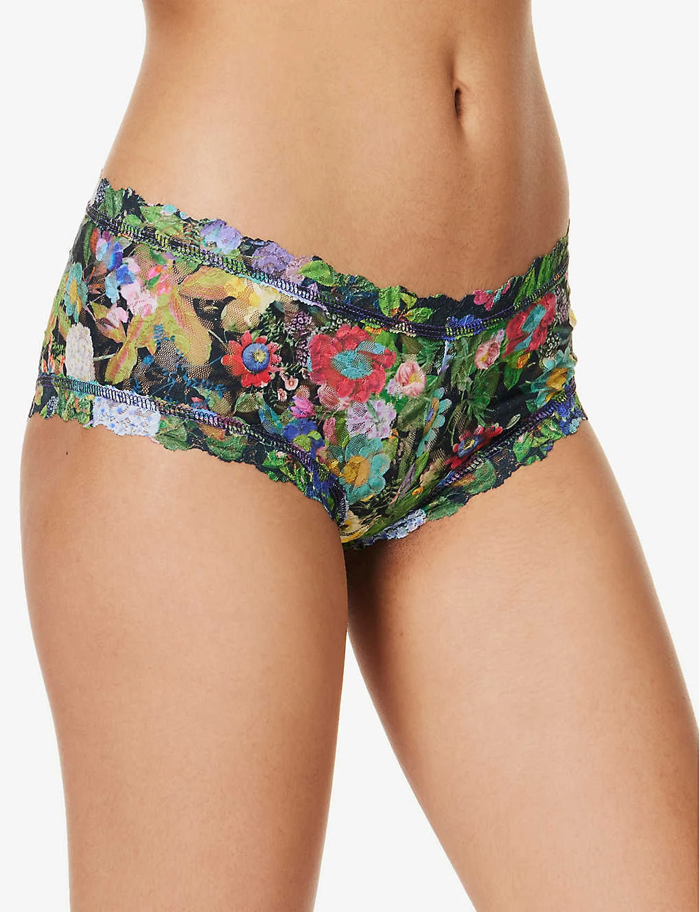 HANKY PANKY Floral-embroidered Mid-rise Woven Briefs 5 HANKY PANKY Floral-embroidered Mid-rise Woven Briefs - Image 3
