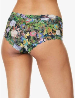 HANKY PANKY Floral-embroidered Mid-rise Woven Briefs 9 HANKY PANKY Floral-embroidered Mid-rise Woven Briefs -Sweaty Betty Store R04173871 VOICESONTHEVERANDA ALT03
