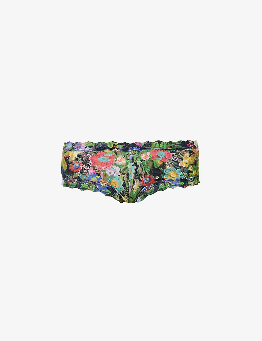 HANKY PANKY Floral-embroidered Mid-rise Woven Briefs 3 HANKY PANKY Floral-embroidered Mid-rise Woven Briefs