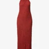 Exclusive Jaya Halterneck Silk-blend Maxi Dress 2 Exclusive Jaya Halterneck Silk-blend Maxi Dress -Sweaty Betty Store R04174175 PAPRIKA M