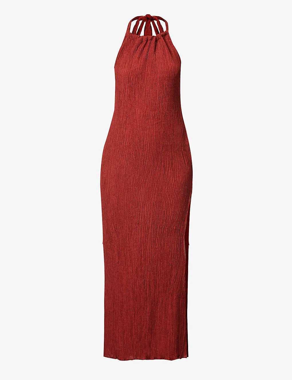 Exclusive Jaya Halterneck Silk-blend Maxi Dress 3 Exclusive Jaya Halterneck Silk-blend Maxi Dress