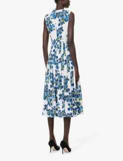 Rosita Floral-print Woven Midi Dress 10 Rosita Floral-print Woven Midi Dress -Sweaty Betty Store R04174890 BLUEFLOWERBOUQUET ALT03