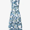 Rosita Floral-print Woven Midi Dress 2 Rosita Floral-print Woven Midi Dress -Sweaty Betty Store R04174890 BLUEFLOWERBOUQUET M
