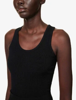 Scoop-neck High-leg Knitted Bodysuit -Sweaty Betty Store R04179403 NOIRALAIA ALT04