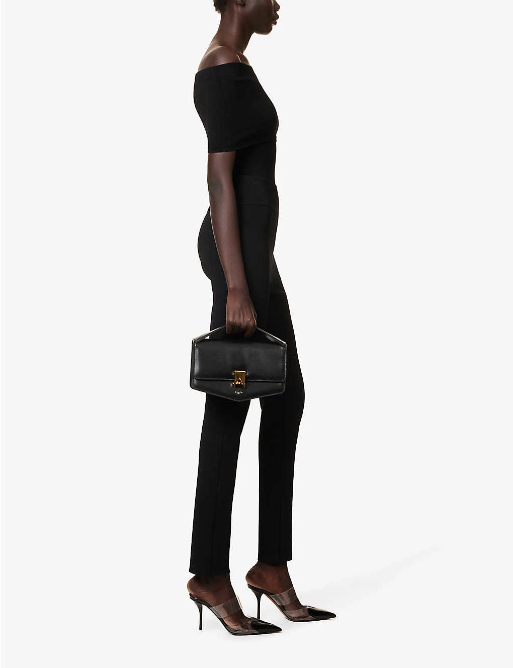 Off-the-shoulder Slim-fit Knitted Bodysuit 4 Off-the-shoulder Slim-fit Knitted Bodysuit - Image 2