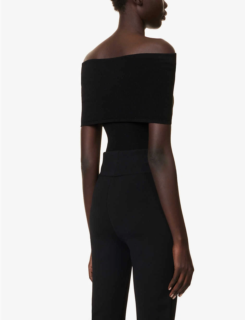 Off-the-shoulder Slim-fit Knitted Bodysuit 6 Off-the-shoulder Slim-fit Knitted Bodysuit - Image 4