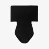 Off-the-shoulder Slim-fit Knitted Bodysuit 1 Off-the-shoulder Slim-fit Knitted Bodysuit -Sweaty Betty Store R04179404 NOIRALAIA M