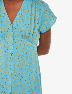 Whistles Floral Crescent-print Woven Midi Dress 11 Whistles Floral Crescent-print Woven Midi Dress -Sweaty Betty Store R04180430 MULTICOLOURED ALT04