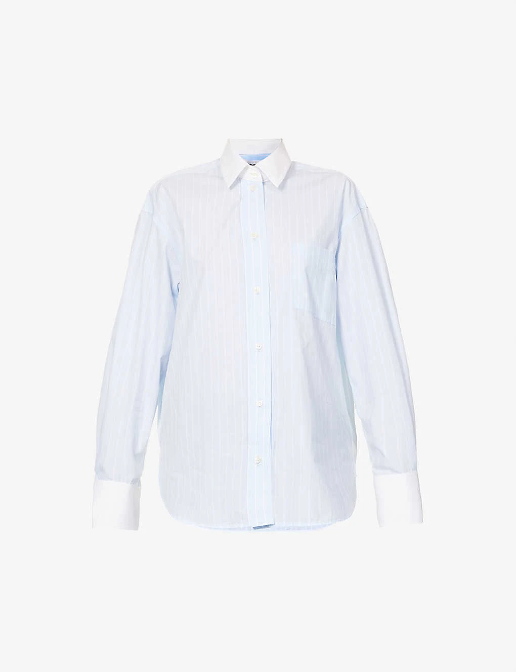 Victoria Beckham Striped Patch-pocket Cotton Shirt 3 Victoria Beckham Striped Patch-pocket Cotton Shirt