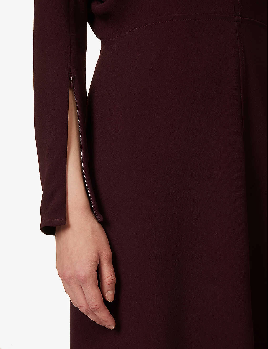 Victoria Beckham Dolman Long-sleeved Crepe Midi Dress 8 Victoria Beckham Dolman Long-sleeved Crepe Midi Dress - Image 6