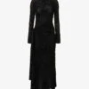 Victoria Beckham Cut-out Asymmetric-hem Stretch-woven Midi Dress 1 Victoria Beckham Cut-out Asymmetric-hem Stretch-woven Midi Dress -Sweaty Betty Store R04180539 BLACK M