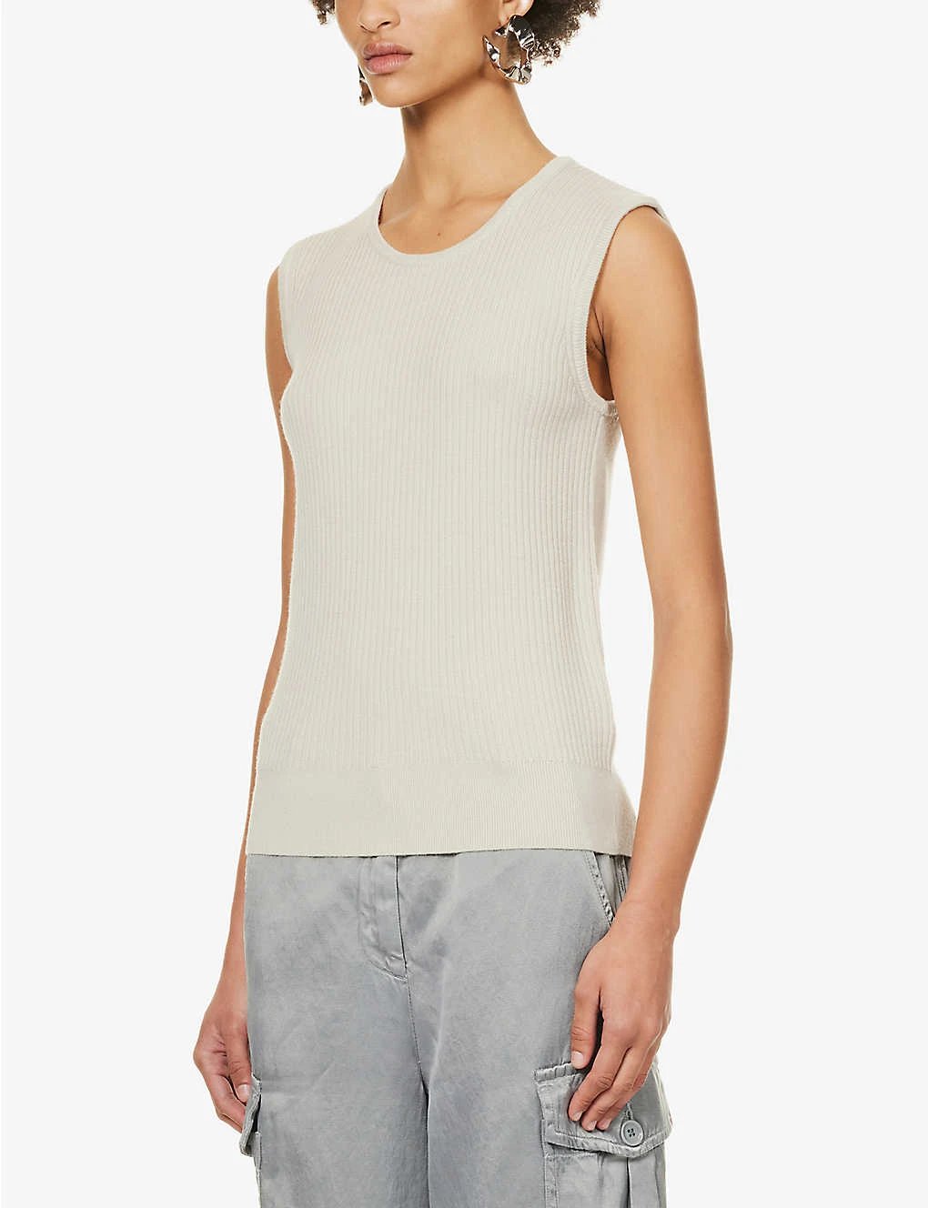 Dries Van Noten Ribbed Round-neck Wool Knitted Vest 5 Dries Van Noten Ribbed Round-neck Wool Knitted Vest - Image 3