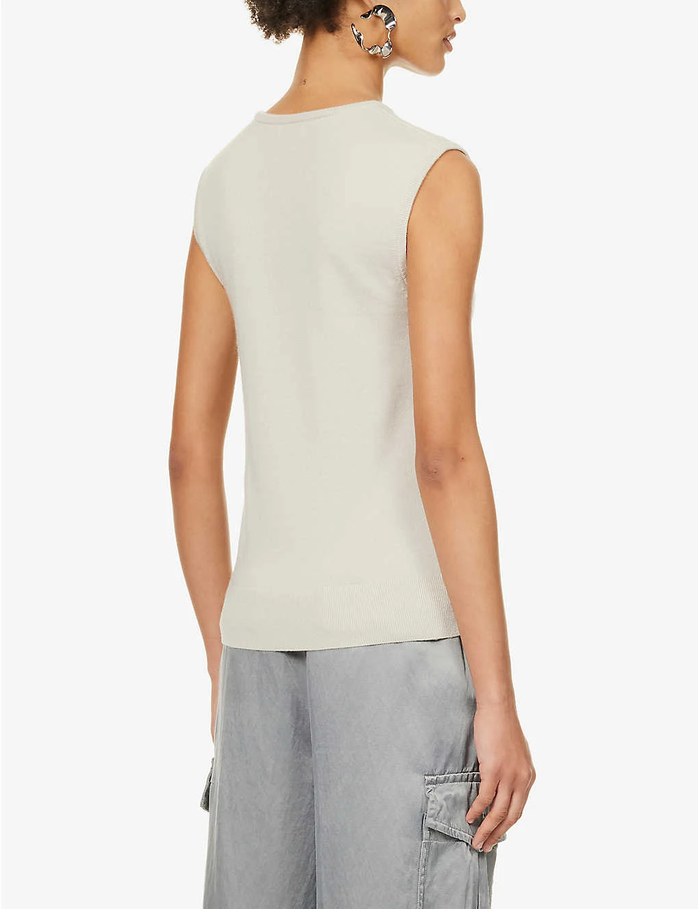 Dries Van Noten Ribbed Round-neck Wool Knitted Vest 6 Dries Van Noten Ribbed Round-neck Wool Knitted Vest - Image 4