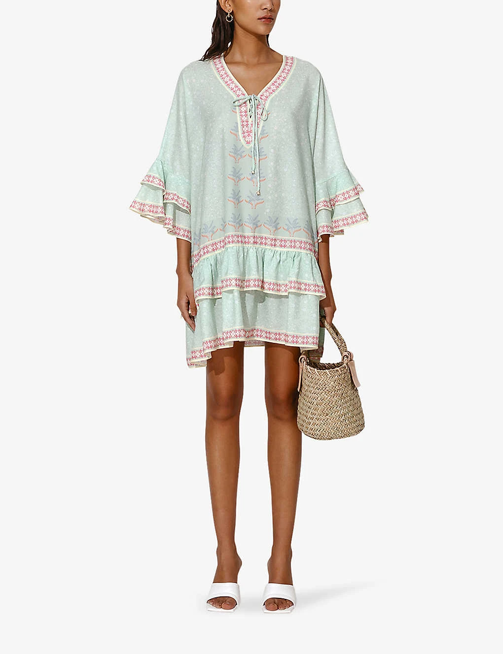 By Malina Kyla Tiered Woven Mini Dress 4 By Malina Kyla Tiered Woven Mini Dress - Image 2