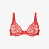 Danielle Lace Plunge Bra -Sweaty Betty Store R04180895 RED M