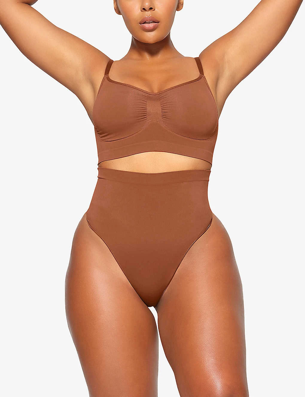 Seamless Sculpt Mid-rise Stretch-woven Thong 4 Seamless Sculpt Mid-rise Stretch-woven Thong - Image 2