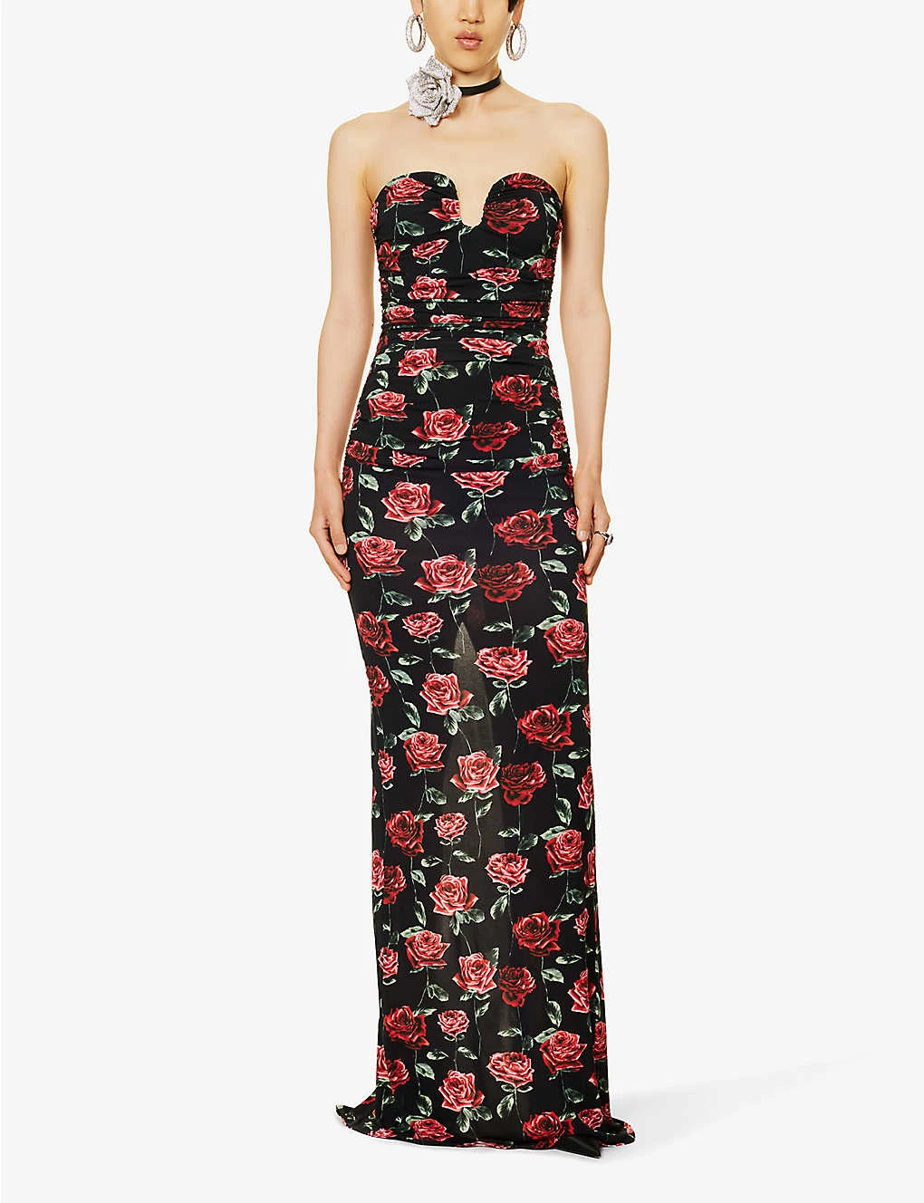 Magda Butrym Floral-print Strapless Stretch-woven Maxi Dress 4 Magda Butrym Floral-print Strapless Stretch-woven Maxi Dress - Image 2