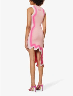 Brooklyn Wavy Asymmetric Recycled Viscose-blend Midi Dress 11 Brooklyn Wavy Asymmetric Recycled Viscose-blend Midi Dress -Sweaty Betty Store R04183696 CHIFFONPINK ALT03