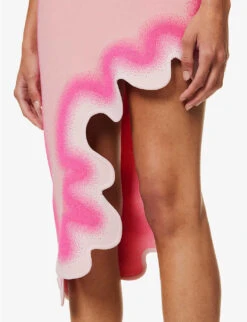 Brooklyn Wavy Asymmetric Recycled Viscose-blend Midi Dress 12 Brooklyn Wavy Asymmetric Recycled Viscose-blend Midi Dress -Sweaty Betty Store R04183696 CHIFFONPINK ALT04