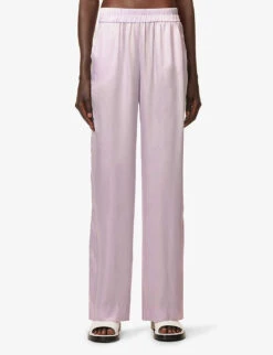 Pilot Wide-leg High-rise Woven Trousers -Sweaty Betty Store R04183800 LAVENDER ALT02