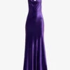 Philosophy Di Lorenzo Serafini Asymmetric Cowl-neck Stretch-velvet Maxi Dress 1 Philosophy Di Lorenzo Serafini Asymmetric Cowl-neck Stretch-velvet Maxi Dress -Sweaty Betty Store R04183941 VIOLET M
