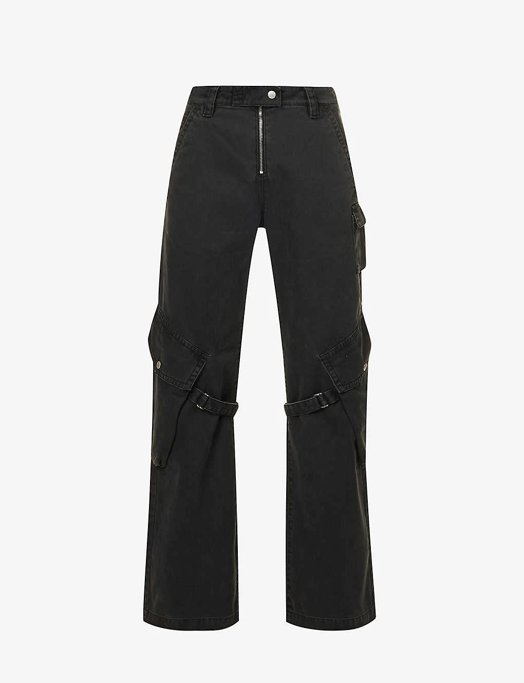 Acne Studios Potina Faded-wash Wide-leg Mid-rise Cotton Trousers 3 Acne Studios Potina Faded-wash Wide-leg Mid-rise Cotton Trousers