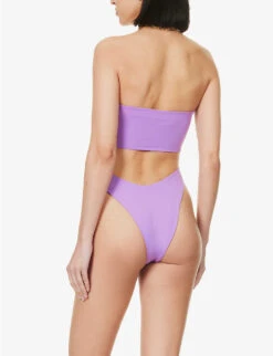 Aloe Strapless One-piece Swimsuit -Sweaty Betty Store R04184787 ORCHID ALT02
