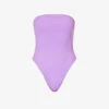 Aloe Strapless One-piece Swimsuit -Sweaty Betty Store R04184787 ORCHID M