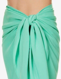 Leon Asymmetric-hem Woven Sarong 11 Leon Asymmetric-hem Woven Sarong -Sweaty Betty Store R04184790 MARINE ALT04