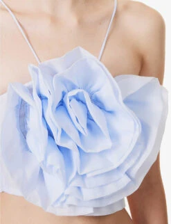 SISTER JANE Sea Peony Mesh Woven Top -Sweaty Betty Store R04185646 PASTELBLUE ALT04