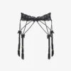 AGENT PROVOCATEUR Dedee Floral-embroidered Stretch-lace Suspender Belt -Sweaty Betty Store R04185953 BLACK M