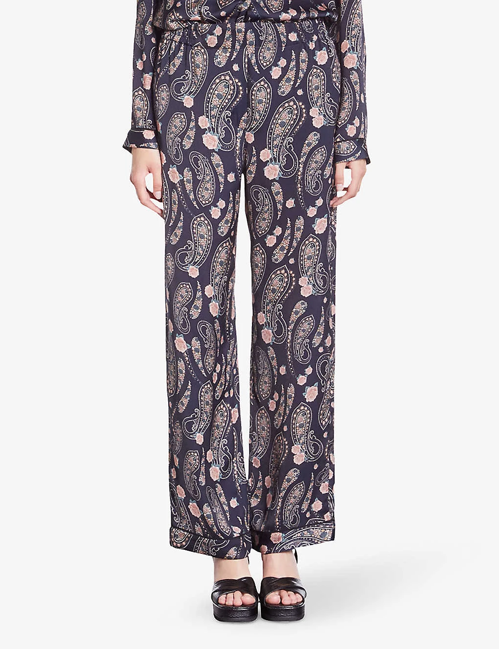 THE KOOPLES Paisley-print Straight-leg High-rise Woven Trousers 5 THE KOOPLES Paisley-print Straight-leg High-rise Woven Trousers - Image 3