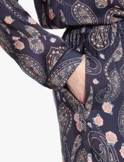 THE KOOPLES Paisley-print Straight-leg High-rise Woven Trousers 11 THE KOOPLES Paisley-print Straight-leg High-rise Woven Trousers -Sweaty Betty Store R04186175 BLACKPINK ALT04