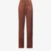 Dries Van Noten Straight-leg Mid-rise Woven Trousers 2 Dries Van Noten Straight-leg Mid-rise Woven Trousers -Sweaty Betty Store R04186690 CHOCO M