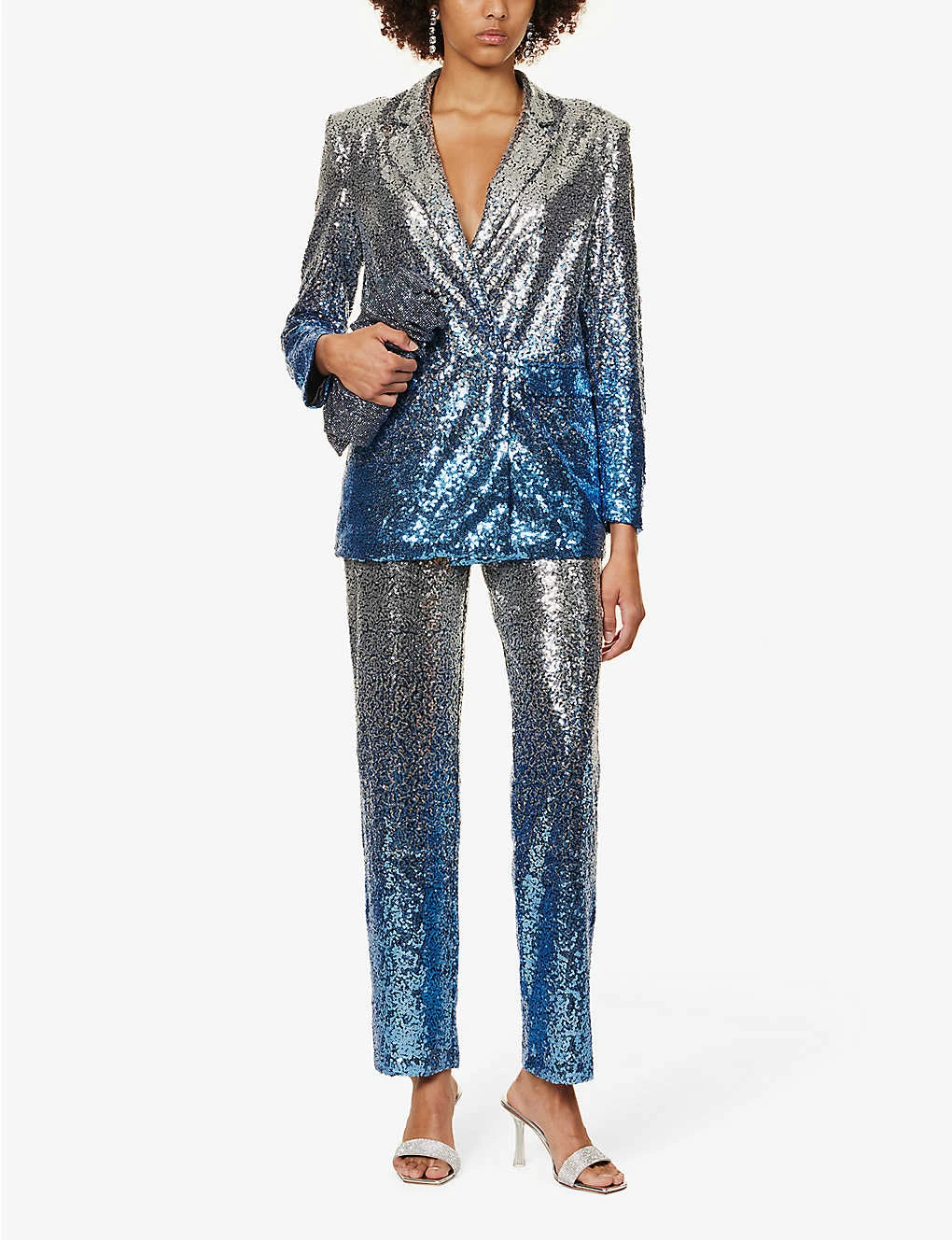 Dua Ombré Sequin-embellished Straight-leg Mid-rise Woven Trousers 4 Dua Ombré Sequin-embellished Straight-leg Mid-rise Woven Trousers - Image 2