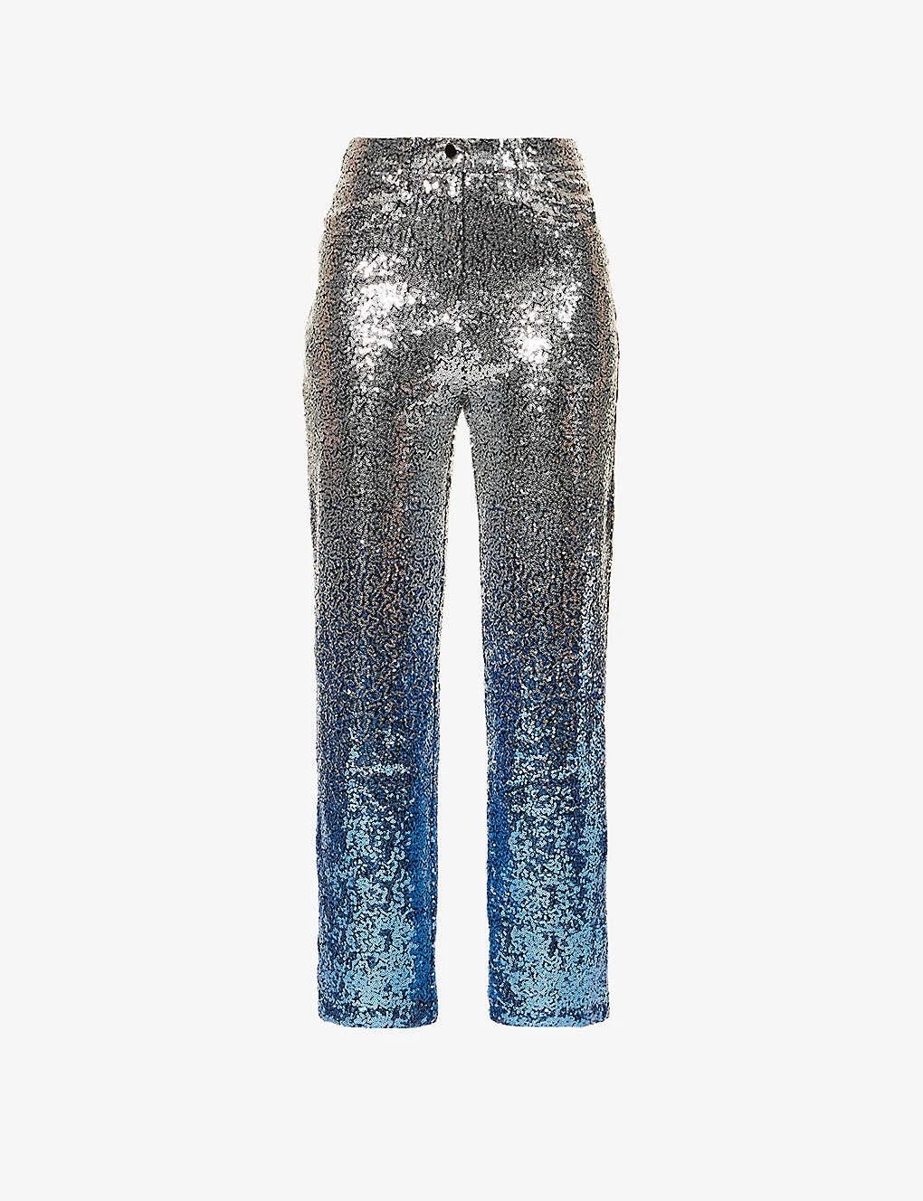 Dua Ombré Sequin-embellished Straight-leg Mid-rise Woven Trousers 3 Dua Ombré Sequin-embellished Straight-leg Mid-rise Woven Trousers