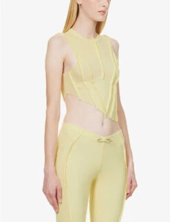 Asymmetric Sleeveless Stretch-woven Top 9 Asymmetric Sleeveless Stretch-woven Top -Sweaty Betty Store R04186816 YELLOW ALT02