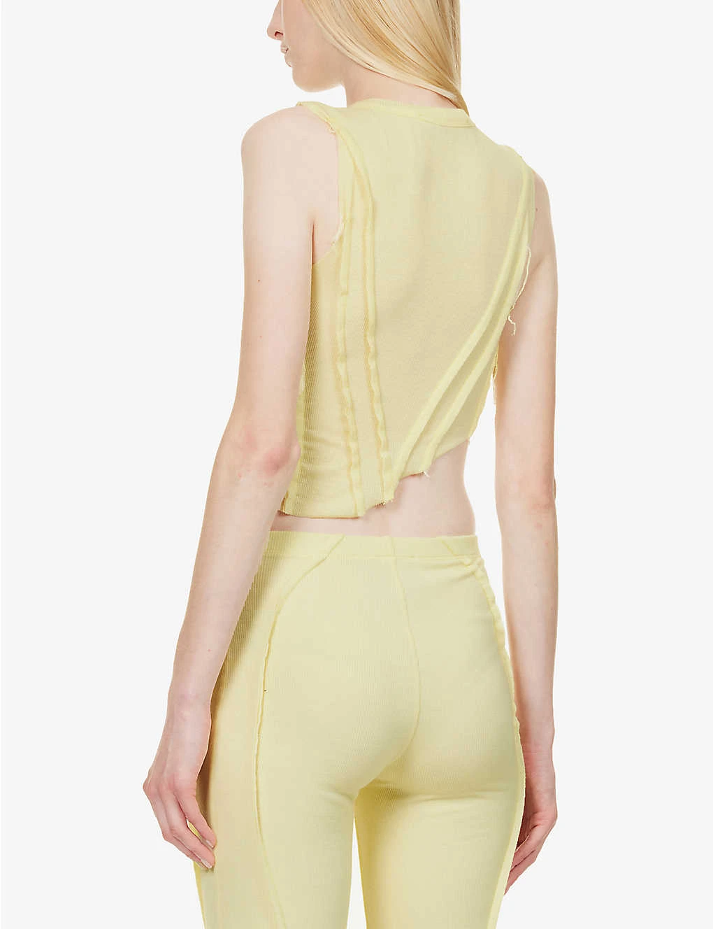 Asymmetric Sleeveless Stretch-woven Top 6 Asymmetric Sleeveless Stretch-woven Top - Image 4