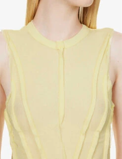 Asymmetric Sleeveless Stretch-woven Top 11 Asymmetric Sleeveless Stretch-woven Top -Sweaty Betty Store R04186816 YELLOW ALT04