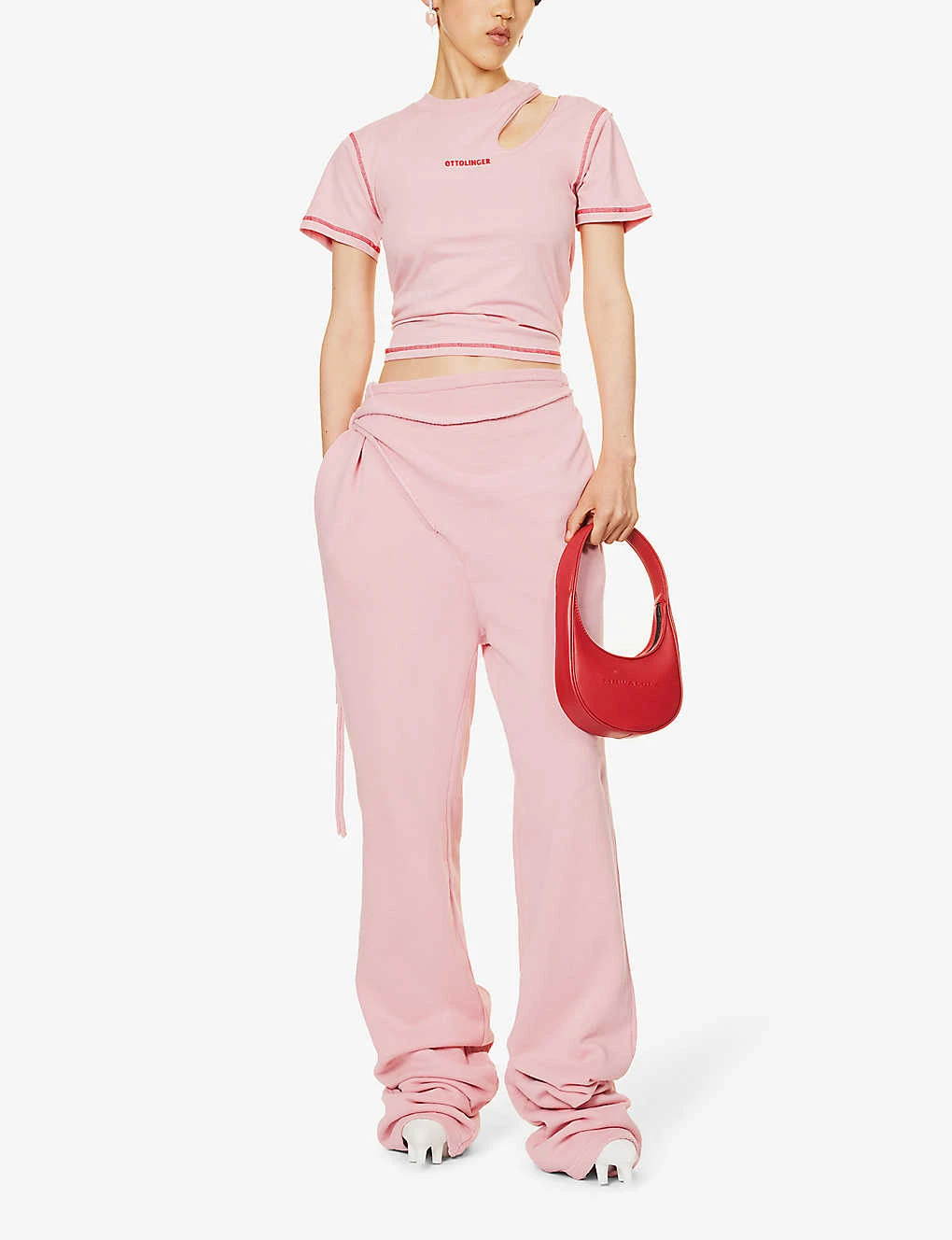 Slip-pocket Wrap-around Straight-leg High-rise Organic-cotton Trousers 4 Slip-pocket Wrap-around Straight-leg High-rise Organic-cotton Trousers - Image 2