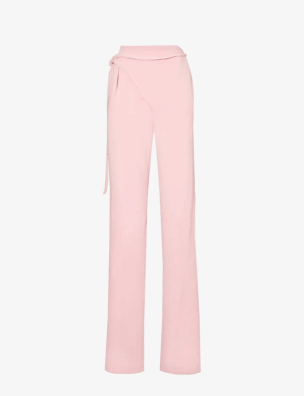 Slip-pocket Wrap-around Straight-leg High-rise Organic-cotton Trousers 3 Slip-pocket Wrap-around Straight-leg High-rise Organic-cotton Trousers